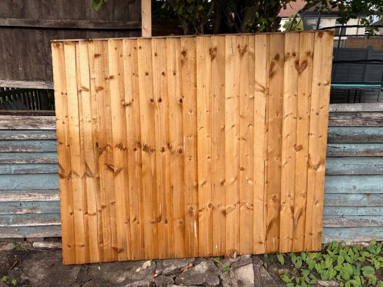 New Wooden Garden Fence Panel 