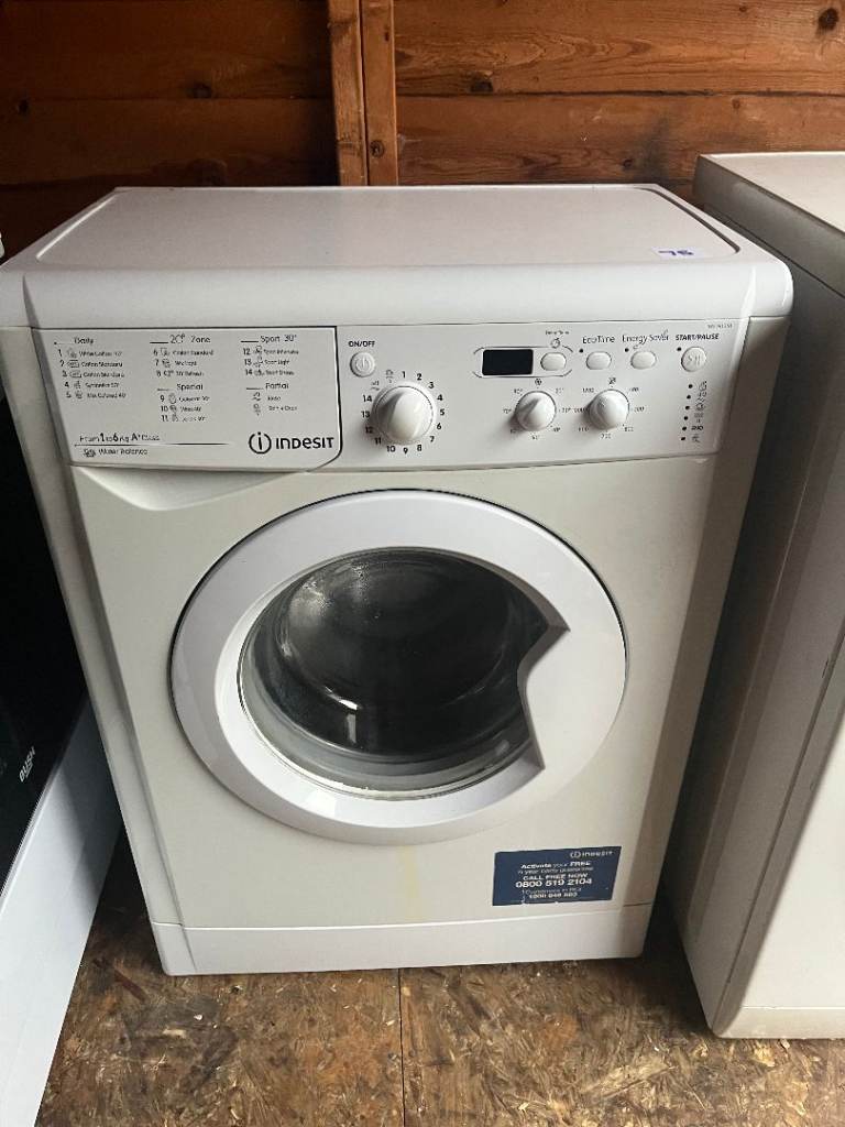 indesit  washing machine  1400 rpm  6 kg