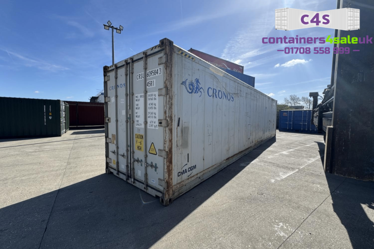 🔹 40ft Used Refrigerated Containers – Only £6250 + VAT 🔹