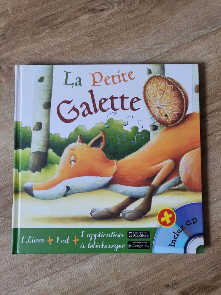 La Petite Galette with audio CD, French Kids Hardback Book, like new