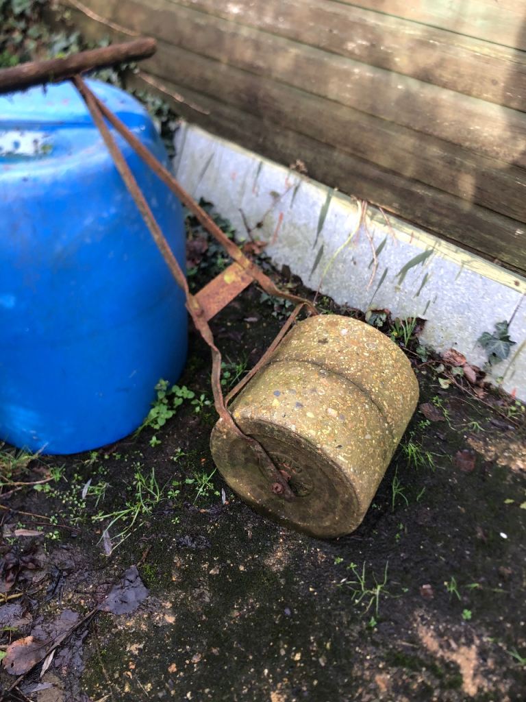 Vintage lawn roller
