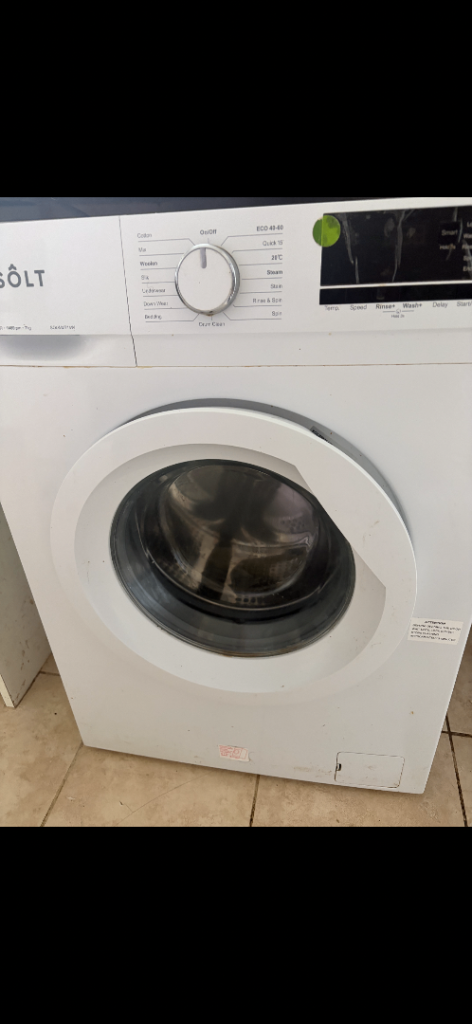 Solt Washing Machine – White, excellent  Condition
