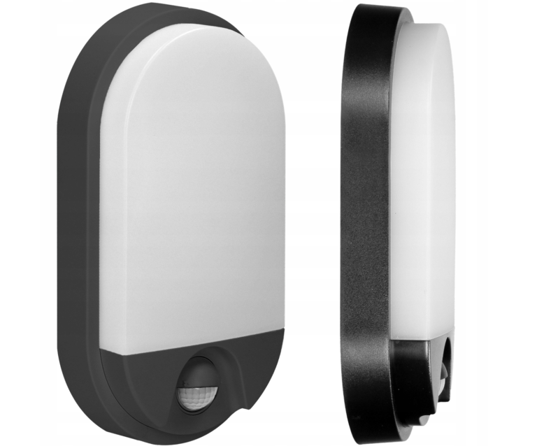 15W LED Luminaire with motion sensor, 1100lm, IP54, 4000K, GREY 