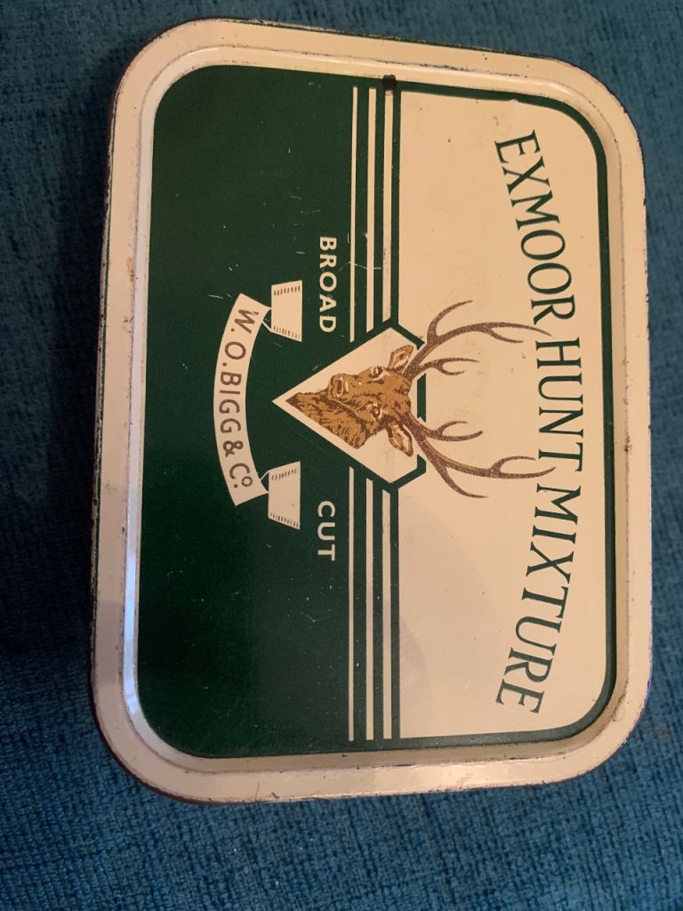 Vintage Exmoor Hunt Mixture Tobacco Tin - Broad Cut