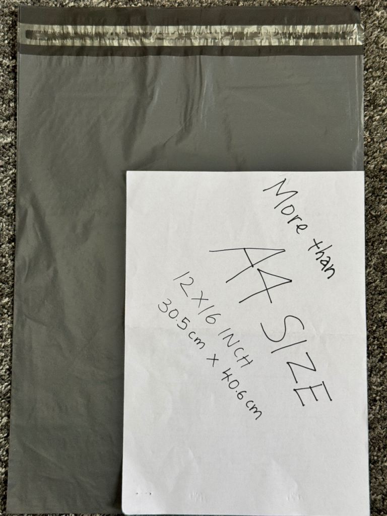 15x New Grey Mailing Bags 12x16 Inch – More than A4 Size