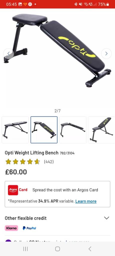 WEIGHTS BENCH - BRAND NEW & BOXED UP