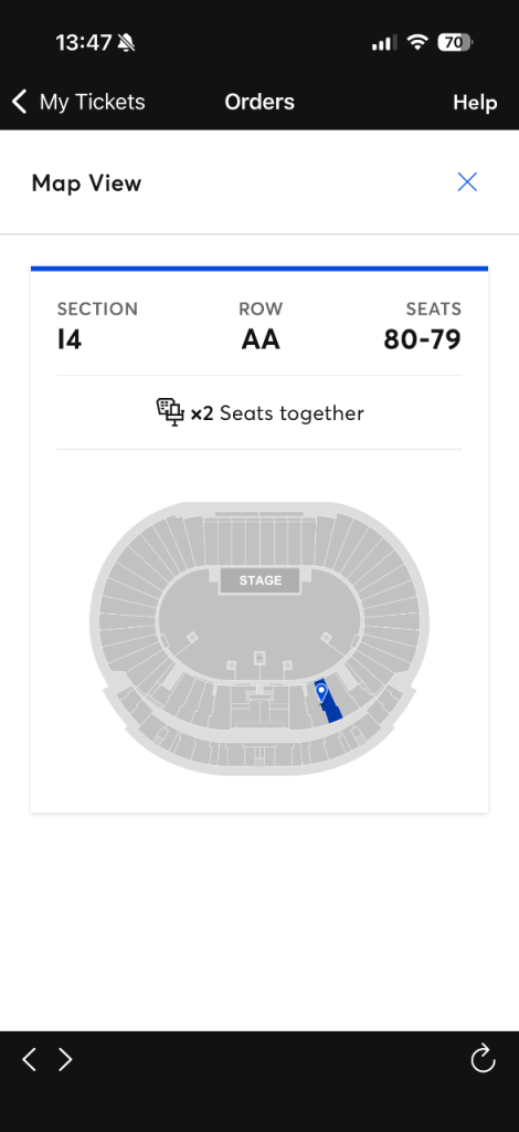 Calvin Harris- Hampden - seating - Saturday  1st August - face value £240 for both 