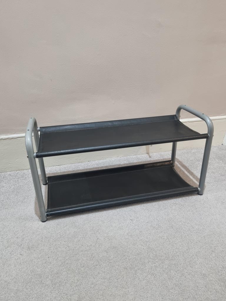 Two-Tier Shoe Rack - Black and Grey, Good Condition | in Tooting ...