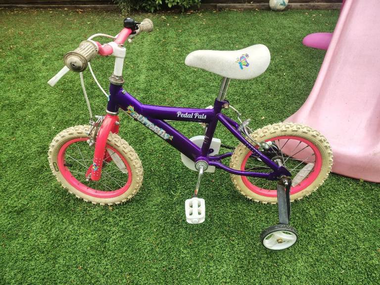 14 Inch Wheel Girls Bike 3 - 5 years old Bicycle with stabilisers