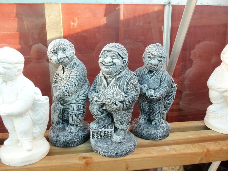 Stone garden statues