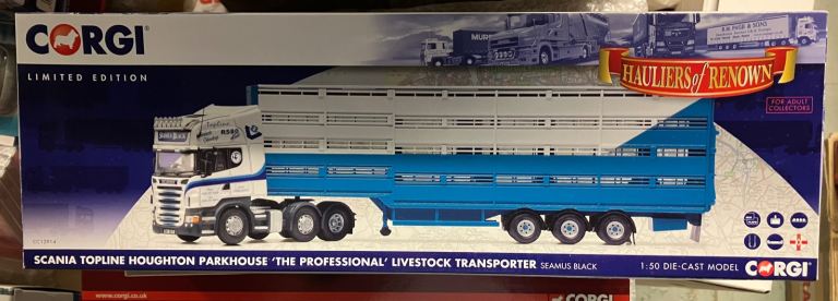 Corgi CC12914 Scania Topline Seamus Black Livestock Haulage, Ballycastle