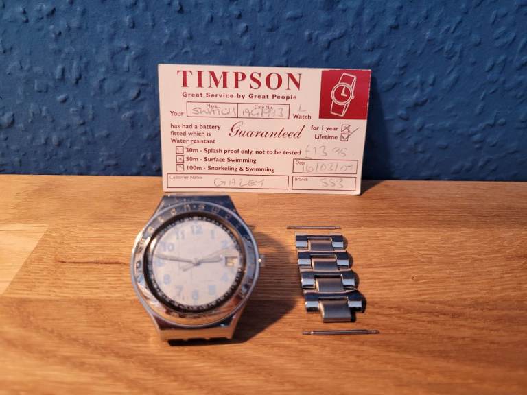 Vintage Swatch watch - "IRONY" - in good condition and working