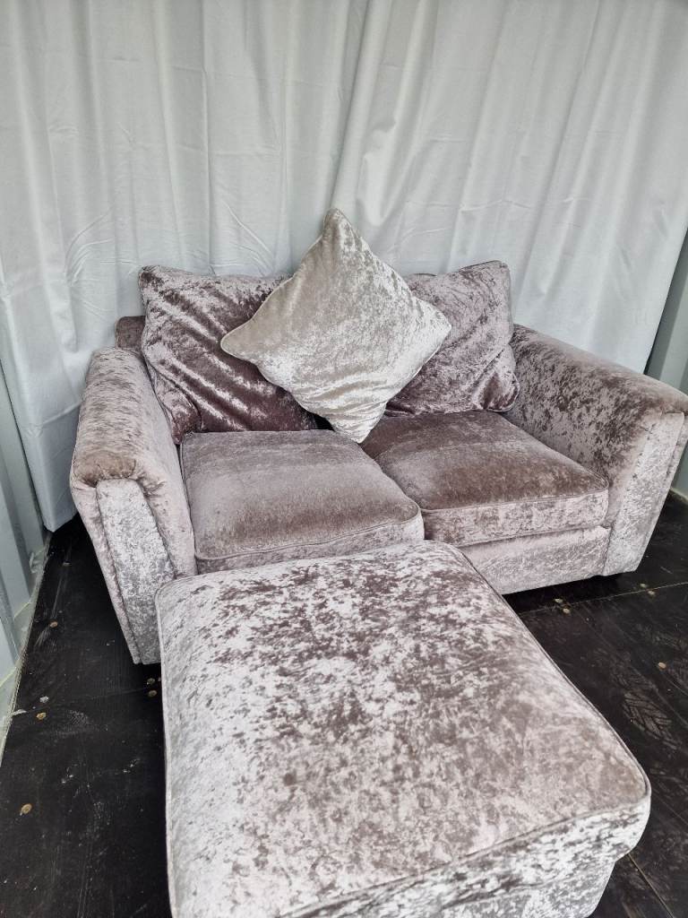 Sofa set with footstool 