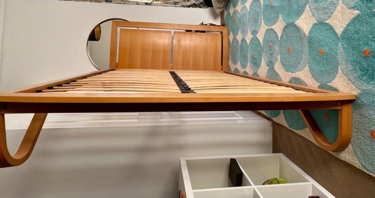 Free double bed with mattress