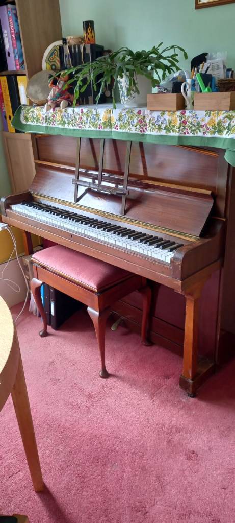 The Claremont Murdoch Upright Piano with Stool