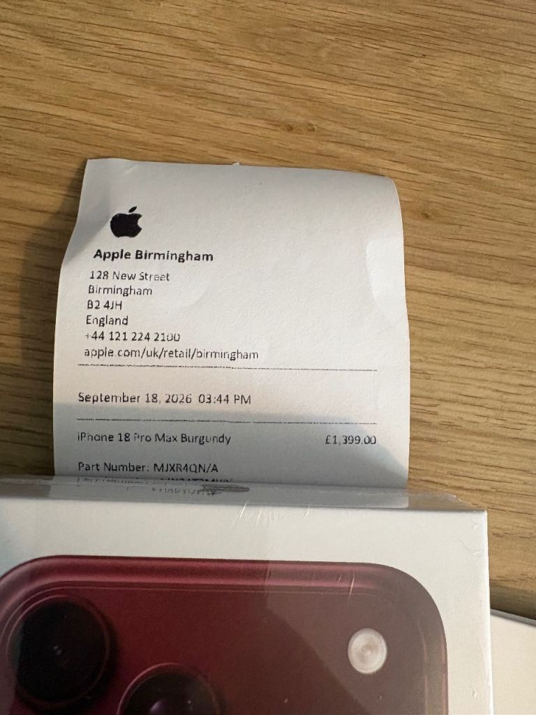 iPhone 18 pro max