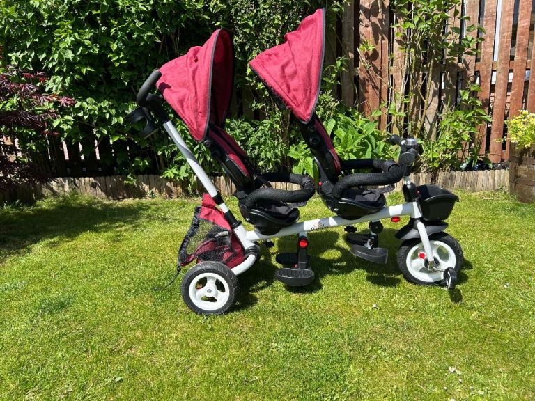 Qplay New Giro Twin Tricycle Stroller