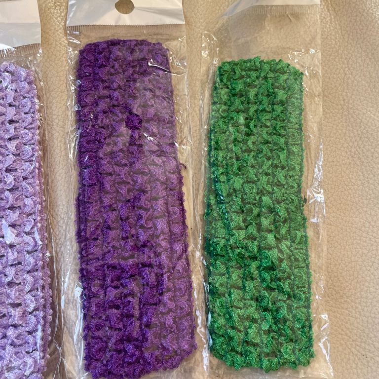 5 Mixed Colours Soft Crochet Knit Tube Headband Hair Bands Bandeau