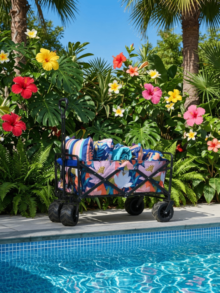 Festival Trolley Camping Garden Plants Summer Picnic