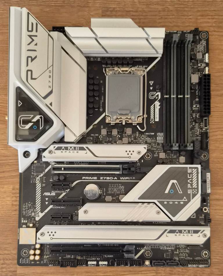 Asus Z790-A WIFI Prime Motherboard - Intel, DDR5, 4 x M.2