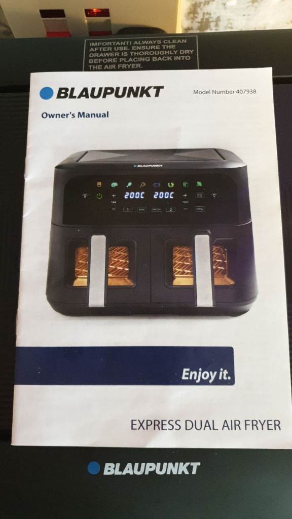 Blaupunkt dual air fryer - as new