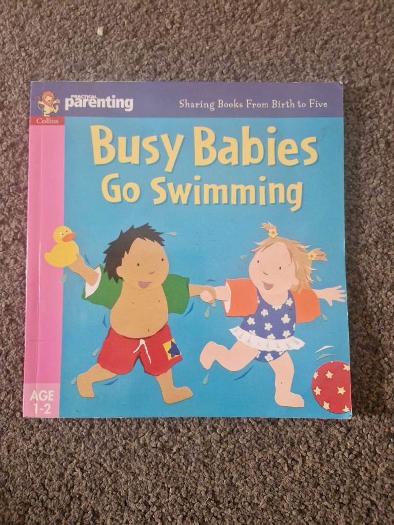 Busy babies go swimming 