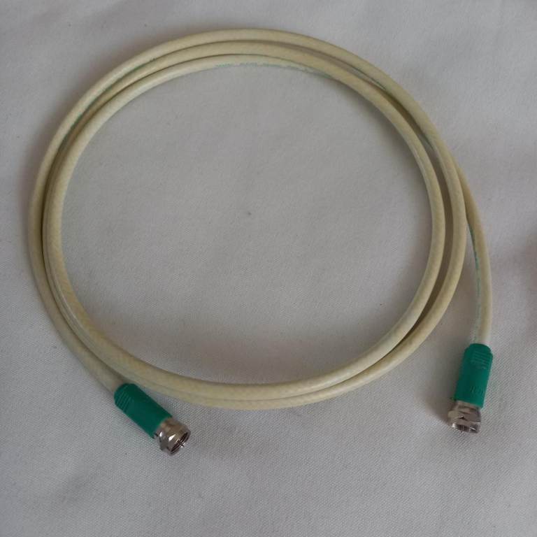 Coaxial Lead 1.5M TV Sky Cable Screw White