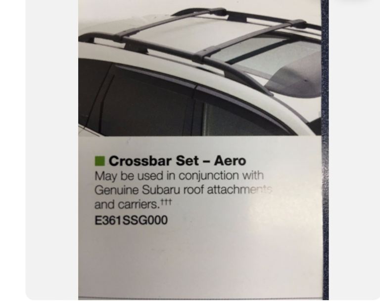 Subaru Forester roof bars