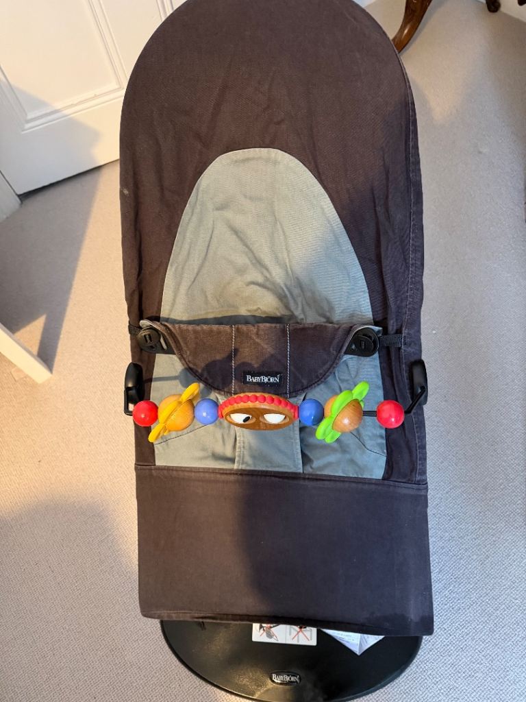 Babybjorn bouncer and toy bar 