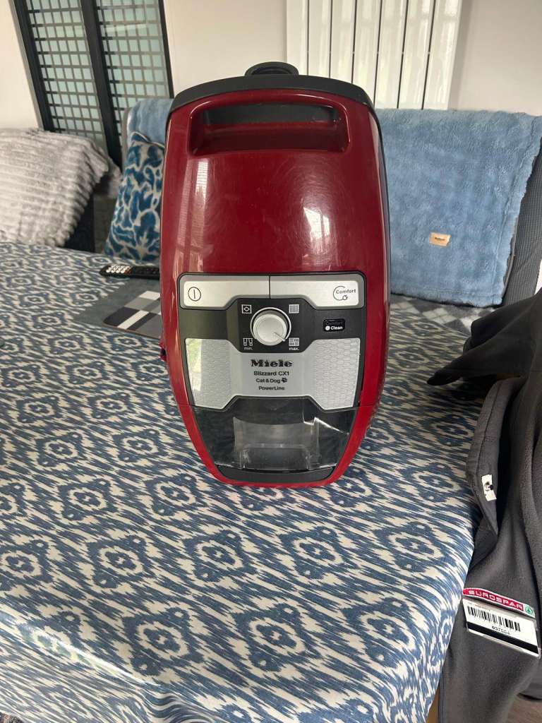 Miele Blizzard CX1 Bagless Vacuum Cleaner - Red, Good Condition