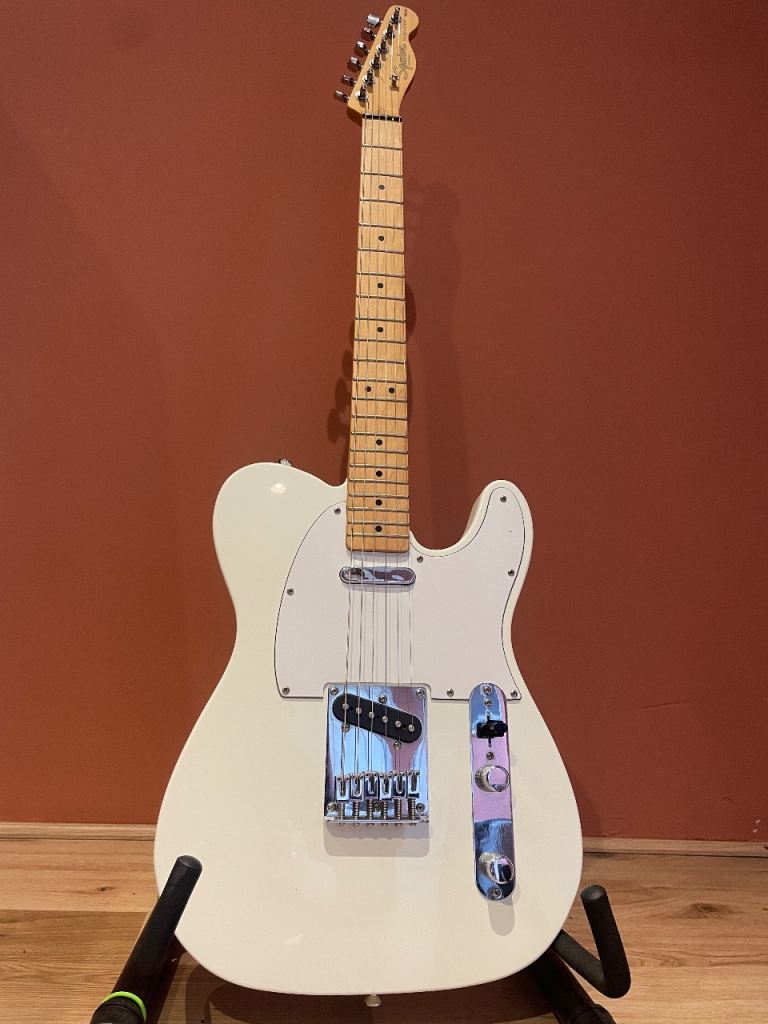 White Fender Squire Telecaster 