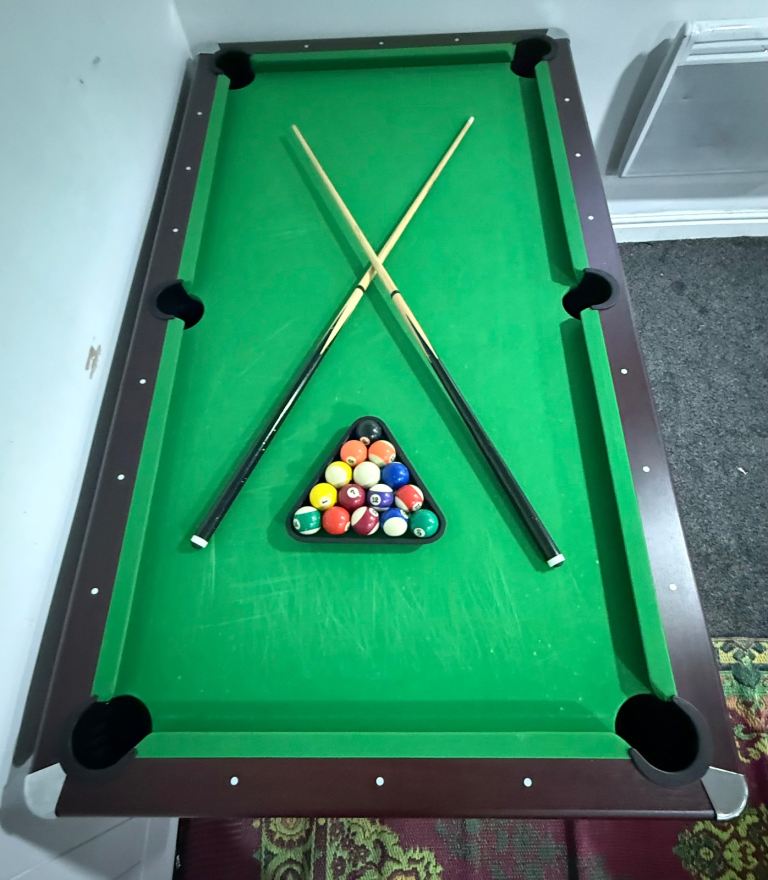 7ft by 3ft Pool Table 3 In 1 Table Set with Table Tennis and Air Hockey