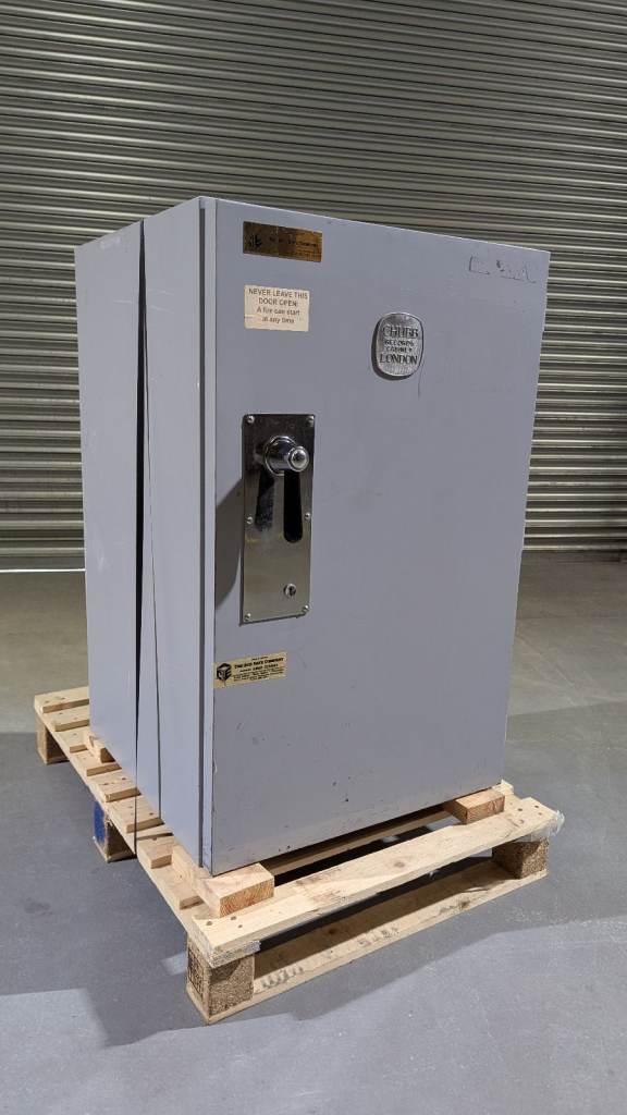 Large CHUBB records cabinet designed for the protection of records against fire