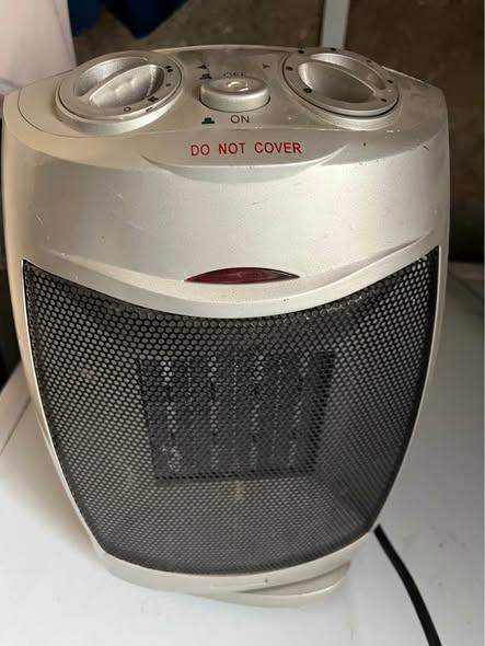 Micromark Portable Electric Fan Heater – Grey, Good Working Condition