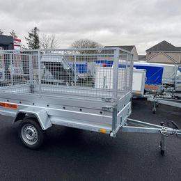 BRAND NEW 7,7ft x 4,2ft SINGLE AXLE TRAILER WITH 80CM MESH
