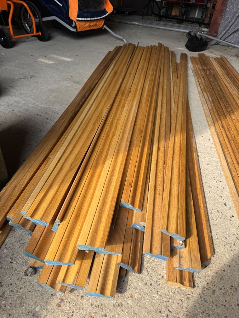 Solid oak Wood Timber Strips - As Good As New