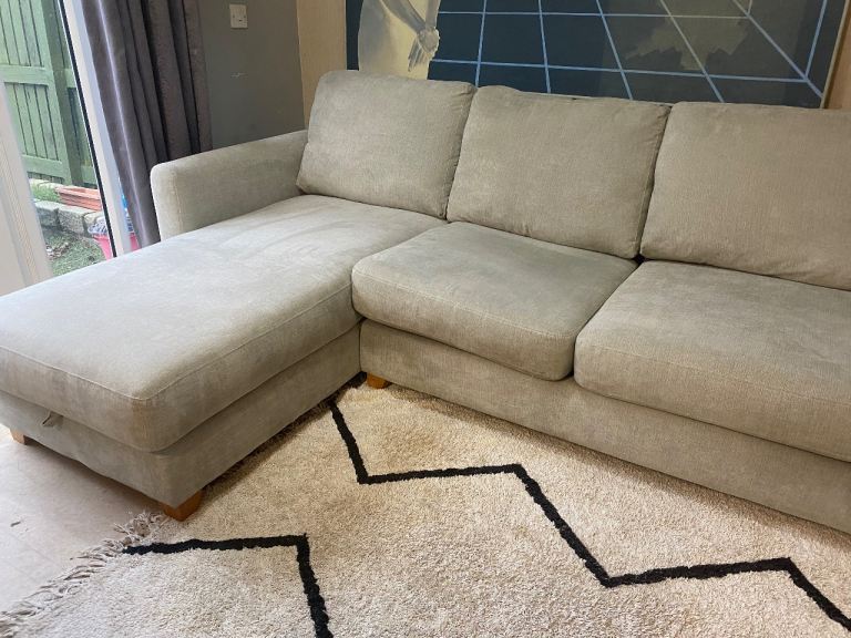 Grey Corner Sofa with storage / can deliver 