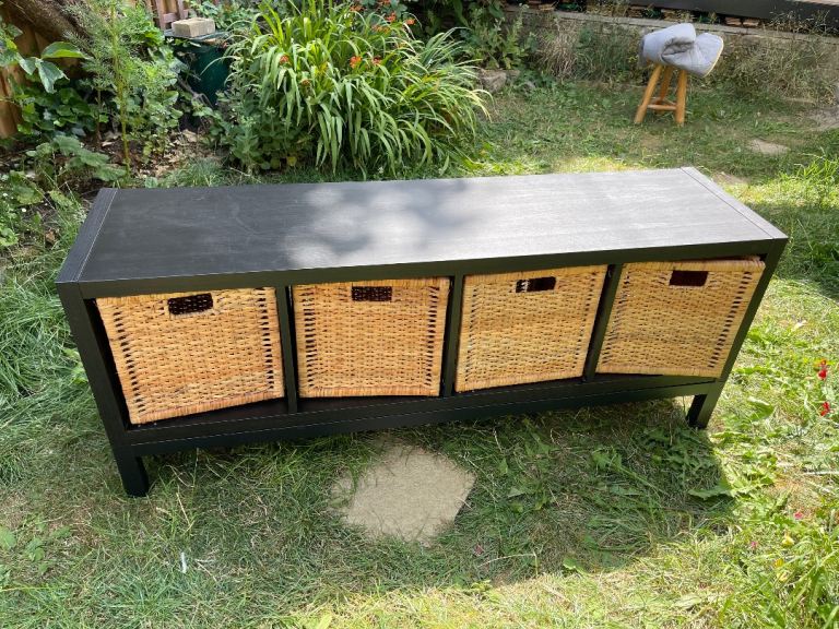 Black Kallax Ikea Storage Unit Baskets NOT included  – Good Condition