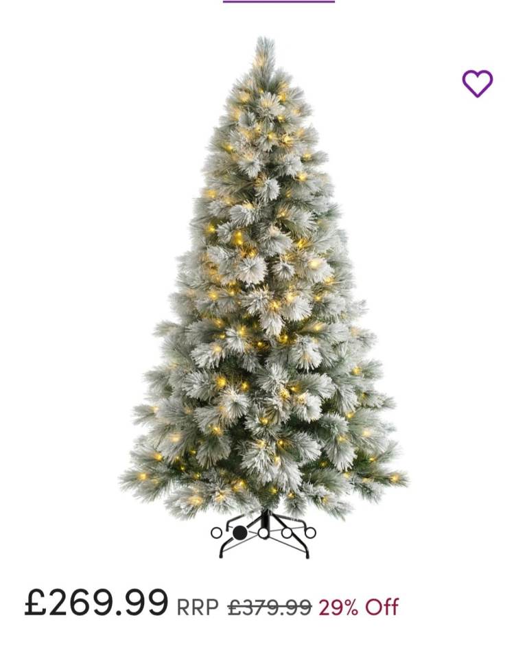 Pre - lit 6 feet Christmas snowy tree