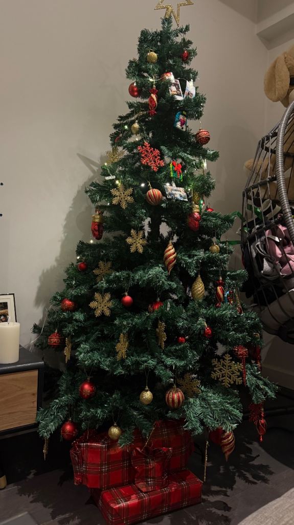 Artificial Christmas Tree with Decorations 