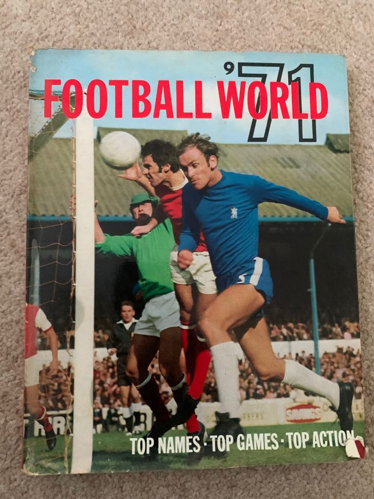 Antique 1971 Football World annual