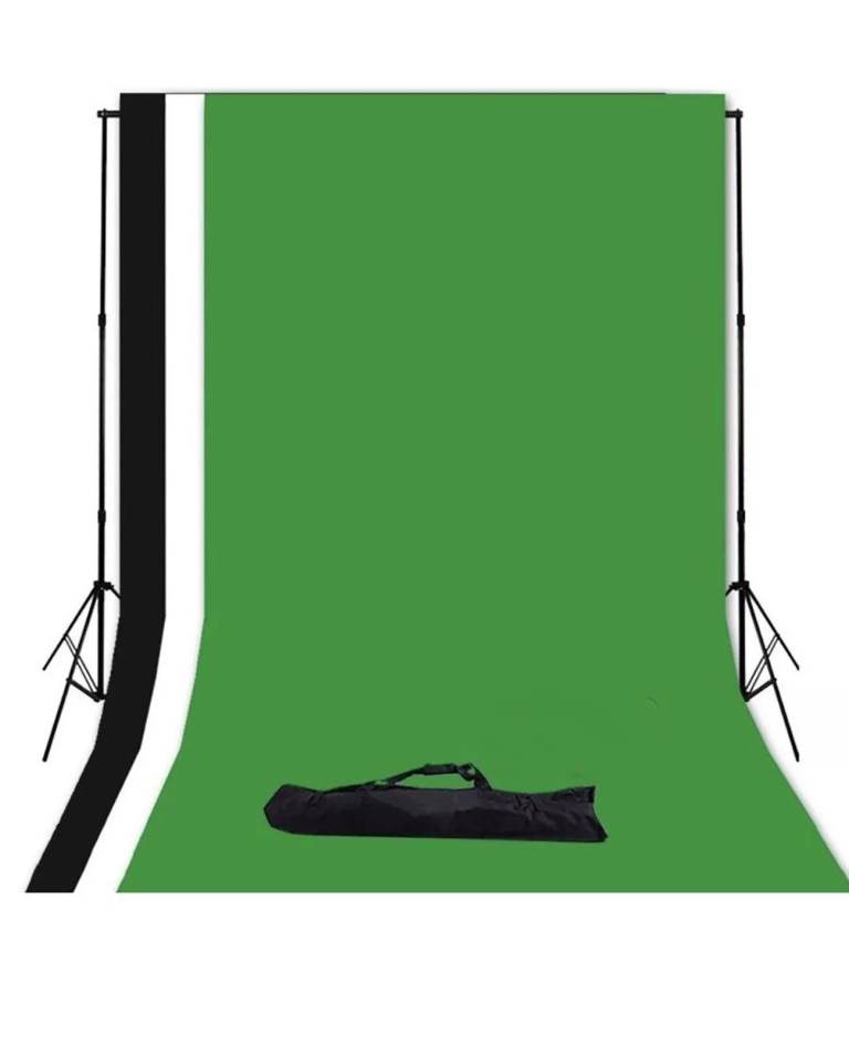 SLOJP Adjustable Photography Photo Black White Green Backdrop ground stand