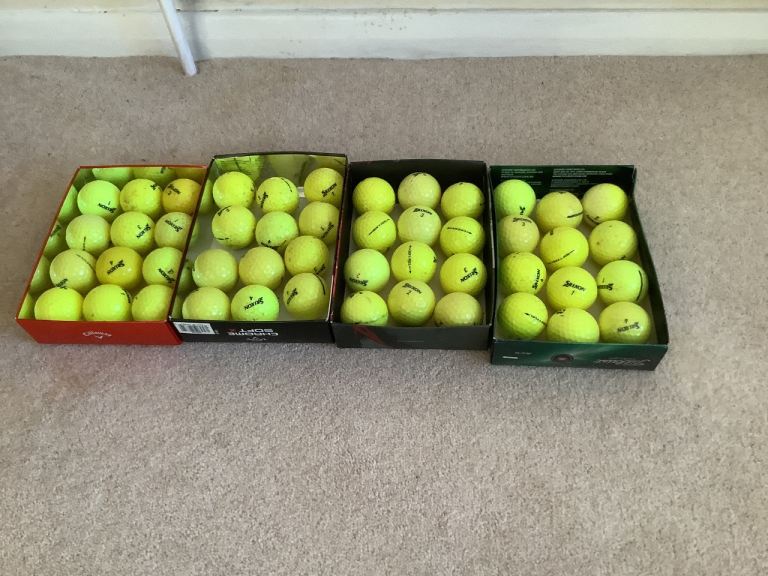 Srixon golf balls 48 yellow used