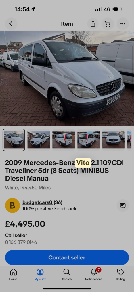 Mercedes-Benz, VITO, Minibus, 2009, Manual, 2148 (cc)