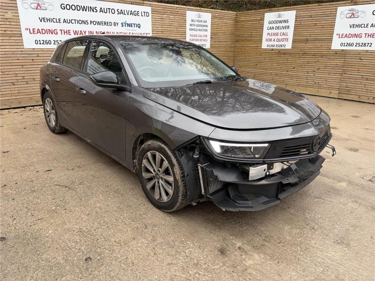 2024 VAUXHALL ASTRA DESIGN 1.2T ACCIDENT DAMAGED REPAIRABLE SALVAGE