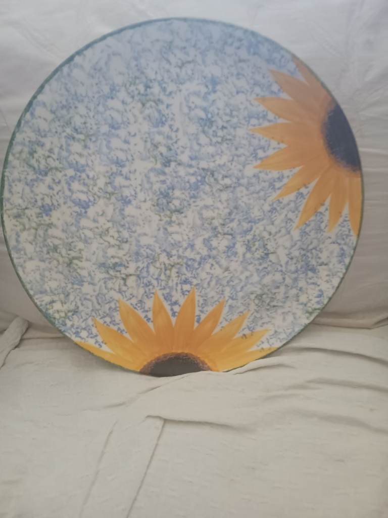 VINCENT - POOLE POTTERY HAND PAINTED PLATE 32cm diameter