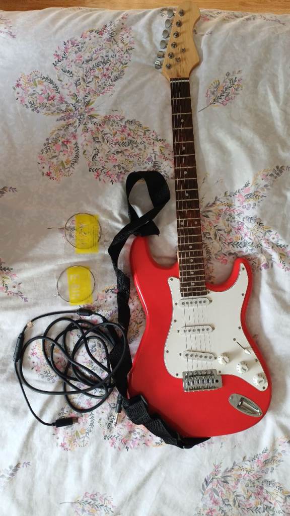 Red guitar 