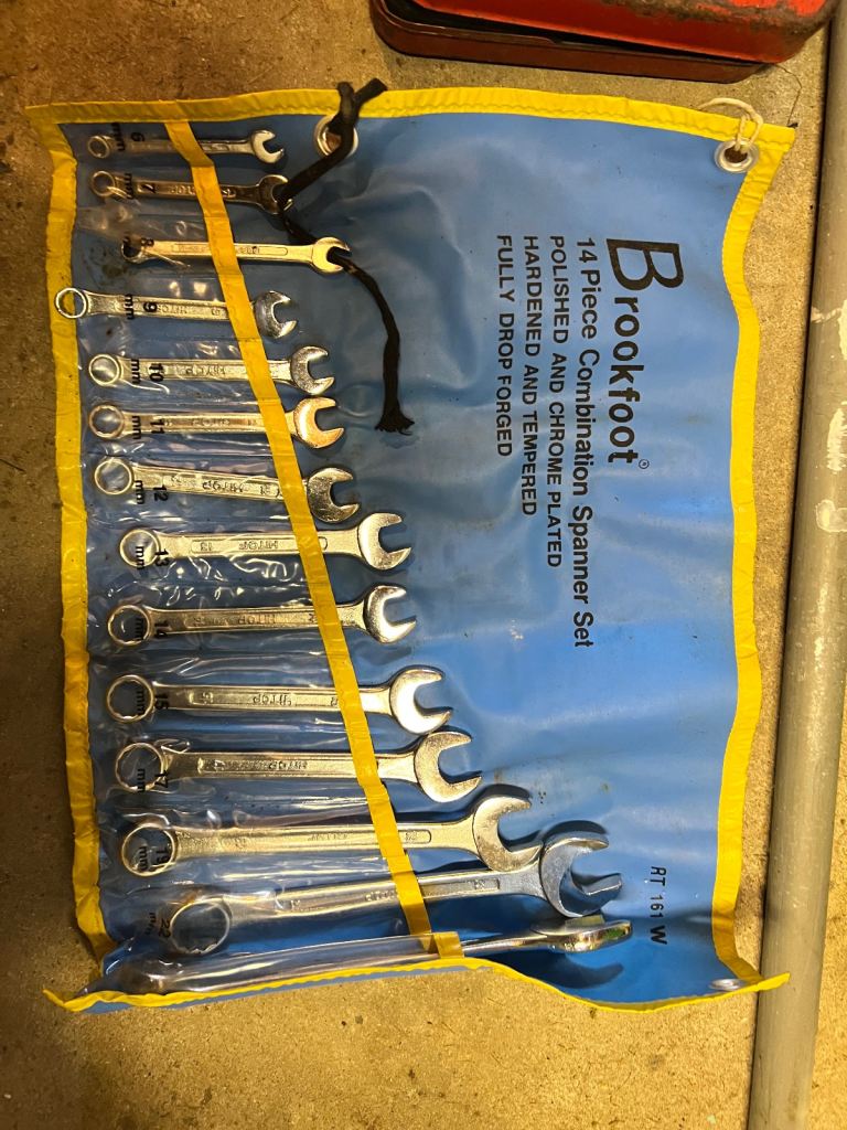 Brookfoot spanner set