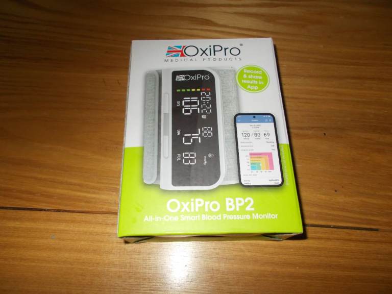 OXIPRO BP2 Smart Blood Pressure Monitor New unopen box.