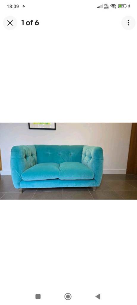 2 seater LOAF compact sofa chesterfield style